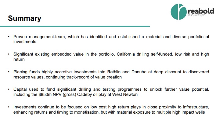 Reabold Resources ‘Project Wallace’